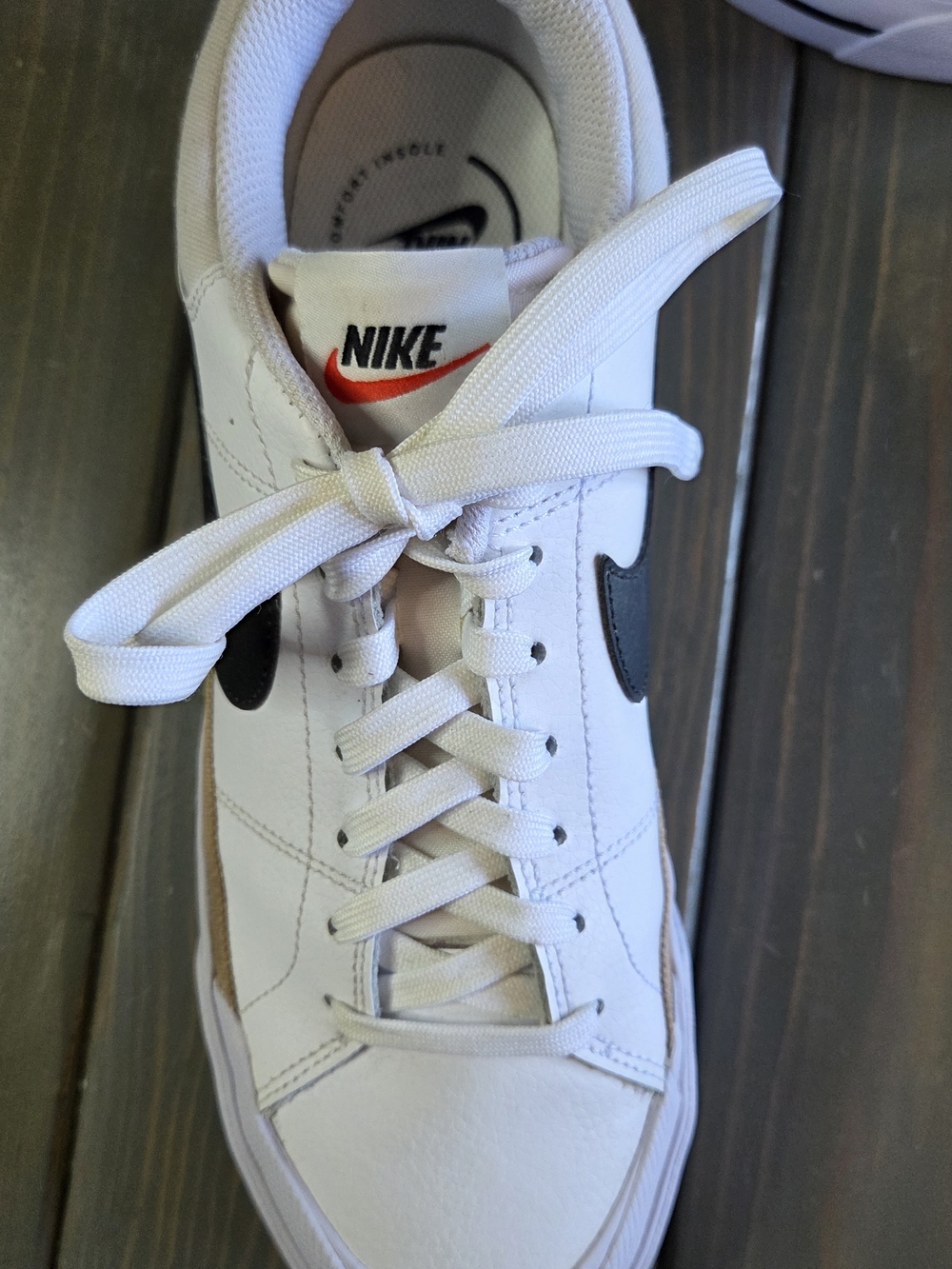 Nike Court Legacy Next Nature Sneakers White Black Womens 9.5 Casual Shoes - Picture 9 of 11